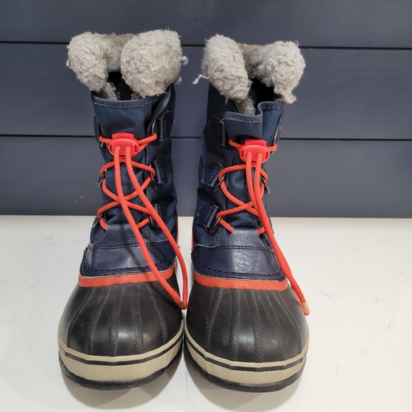 Sorel Yoot Pac Snow Boot Navy and Black With Red Laces Waterproof  Size 5 - Picture 6 of 14